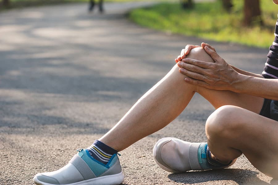 fracture possible du tibia ou du péroné suite à une chute